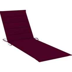 Maison Exclusive Bains De Soleil, Transats Et Hamacs | - Chaise longue avec coussin bordeaux bois de pin imprégné