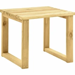 Maison Exclusive Bains De Soleil, Transats Et Hamacs | - Chaise longue de jardin avec table et coussin pin imprégné