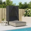 Maison Exclusive Bains De Soleil, Transats Et Hamacs | - Chaise longue de jardin avec coussin bois d'acacia solide