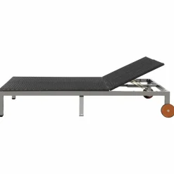 Maison Exclusive Bains De Soleil, Transats Et Hamacs | - Chaise longue avec coussin de tête acier enduit de poudre vert