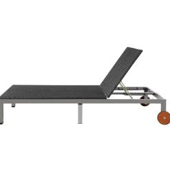 Maison Exclusive Bains De Soleil, Transats Et Hamacs | - Chaise longue avec coussin de tête acier enduit de poudre vert