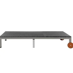 Maison Exclusive Bains De Soleil, Transats Et Hamacs | - Chaise longue avec coussin de tête acier enduit de poudre vert