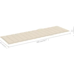 Maison Exclusive Bains De Soleil, Transats Et Hamacs | - Chaise longue pour 2 personnes avec coussins bambou
