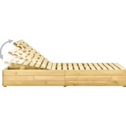 Maison Exclusive Bains De Soleil, Transats Et Hamacs | - Chaise longue avec coussin bordeaux bois de pin imprégné