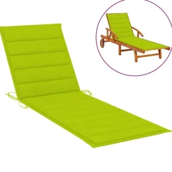 Maison Exclusive - Chaise longue double et coussins vert vif bois de pin imprégné New