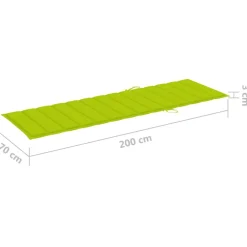 Maison Exclusive - Chaise longue double et coussins vert vif bois de pin imprégné New