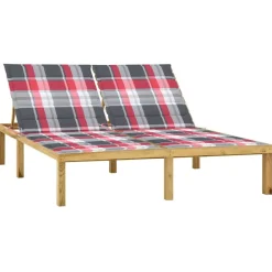 Maison Exclusive - Chaise longue double avec coussins bois de pin imprégné Best