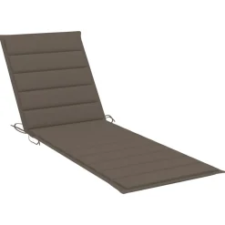 Maison Exclusive Bains De Soleil, Transats Et Hamacs | - Chaise longue double et coussins taupe bois de pin imprégné