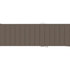 Maison Exclusive Bains De Soleil, Transats Et Hamacs | - Chaise longue double et coussins taupe bois de pin imprégné