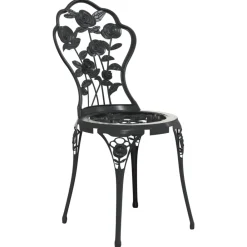 Maison Exclusive Tables Et Chaises De Jardin | - Chaises de bistro lot de 2 aluminium coulé noir