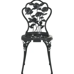 Maison Exclusive Tables Et Chaises De Jardin | - Chaises de bistro lot de 2 aluminium coulé noir