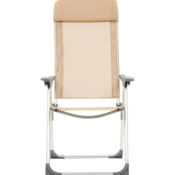 Maison Exclusive Tables Et Chaises De Jardin | - Chaises de camping pliables lot de 4 crème aluminium