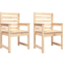Maison Exclusive Tables Et Chaises De Jardin | - Chaises de jardin lot de 2 60x48x91 cm bois massif de pin