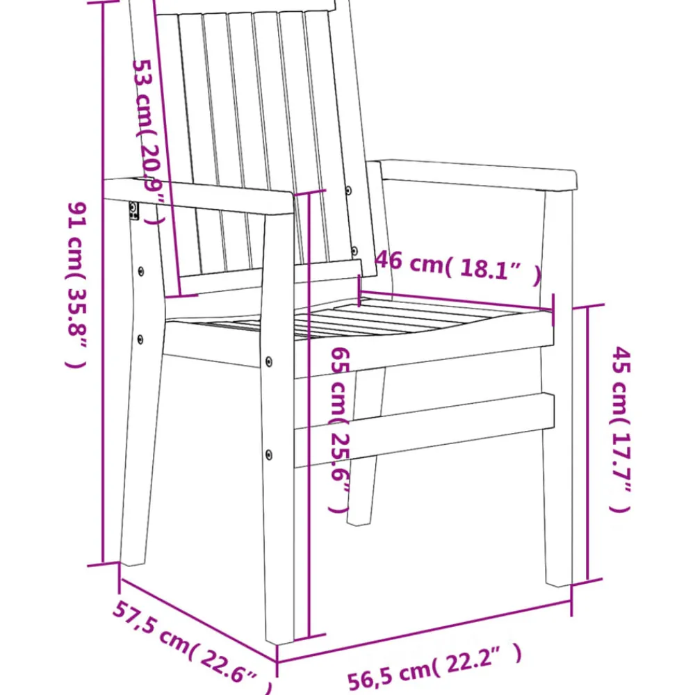 Maison Exclusive Tables Et Chaises De Jardin | - Chaises de jardin empilables lot de 4 56,5x57,5x91 cm bois teck