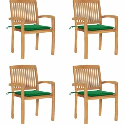 Maison Exclusive Tables Et Chaises De Jardin | - Chaises de jardin pliables lot de 2 bois de teck massif