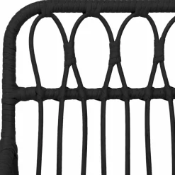 Maison Exclusive Tables Et Chaises De Jardin | - Chaises de jardin lot de 2 avec accoudoir noir 56x64x80 cm