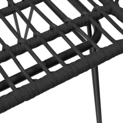 Maison Exclusive Tables Et Chaises De Jardin | - Chaises de jardin lot de 2 avec accoudoir noir 56x64x80 cm