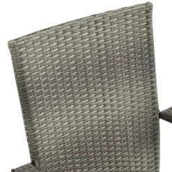 Maison Exclusive Tables Et Chaises De Jardin | - Chaises empilables d'extérieur lot de 4 résine tressée marron