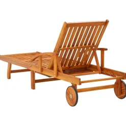 Maison Exclusive Bains De Soleil, Transats Et Hamacs | - Chaises longues lot de 2 avec coussins bois d'acacia solide