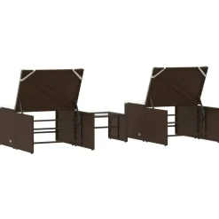 Maison Exclusive Bains De Soleil, Transats Et Hamacs | - Chaises longues lot de 2 taupe bois acacia solide et textilène