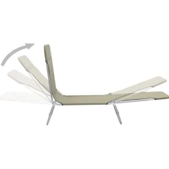 Maison Exclusive Bains De Soleil, Transats Et Hamacs | - Chaises longues lot de 2 avec coussins beige résine tressée