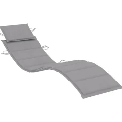 Maison Exclusive Bains De Soleil, Transats Et Hamacs | - Chaises longues et coussins 2pcs bois de teck solide gris foncé