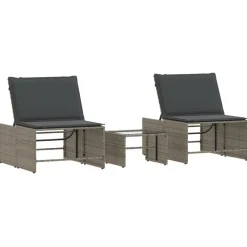 Maison Exclusive Bains De Soleil, Transats Et Hamacs | - Chaises longues pliables lot de 2 acier et tissu vert