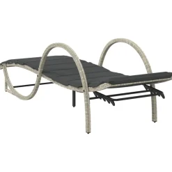 Maison Exclusive Bains De Soleil, Transats Et Hamacs | - Chaises longues de jardin table à thé 3 pcs résine tressée noir