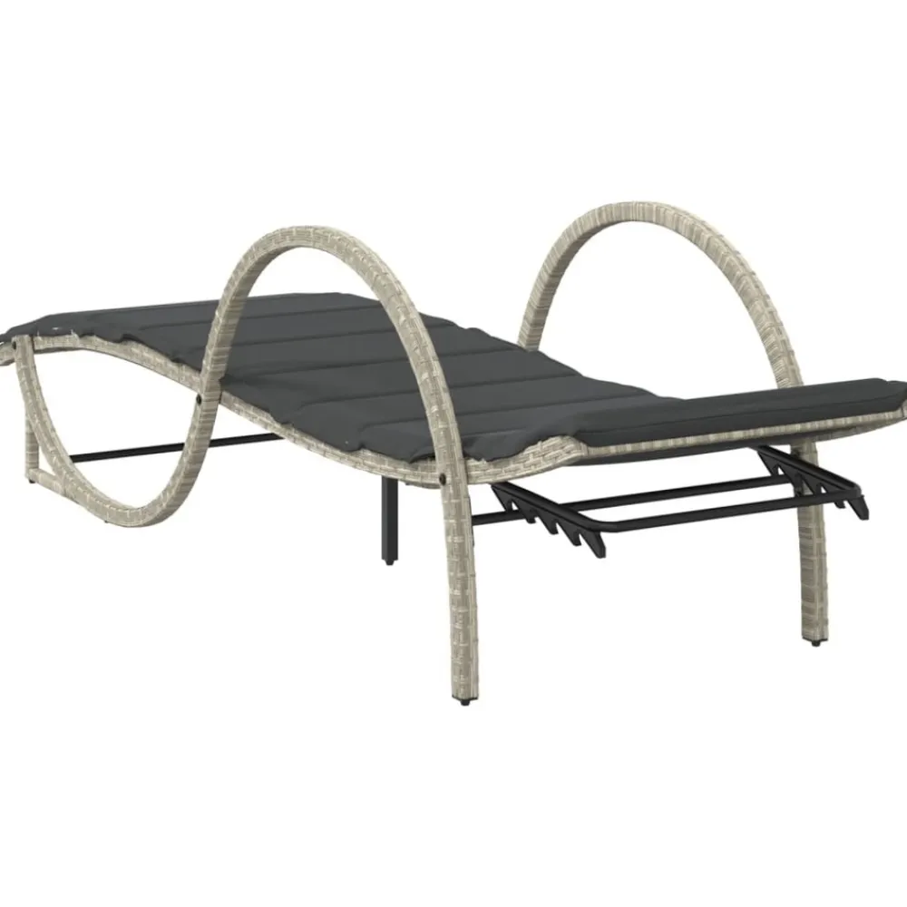 Maison Exclusive Bains De Soleil, Transats Et Hamacs | - Chaises longues de jardin table à thé 3 pcs résine tressée noir