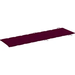 Maison Exclusive Bains De Soleil, Transats Et Hamacs | - Chaises longues avec coussins 2 pcs bois de teck solide rouge