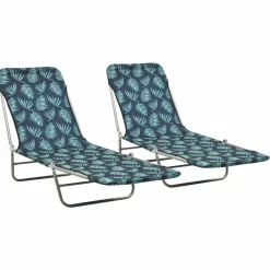 Maison Exclusive Bains De Soleil, Transats Et Hamacs | - Chaises longues lot de 2 avec coussins beige résine tressée