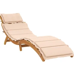 Maison Exclusive Bains De Soleil, Transats Et Hamacs | - Chaises longues lot de 2 avec coussin rouge bois de teck solide