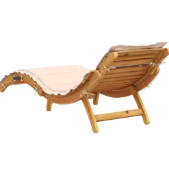 Maison Exclusive Bains De Soleil, Transats Et Hamacs | - Chaises longues lot de 2 avec coussin rouge bois de teck solide