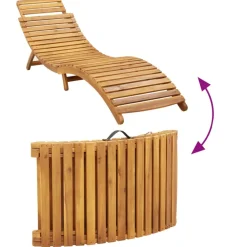 Maison Exclusive Bains De Soleil, Transats Et Hamacs | - Chaises longues lot de 2 avec coussin rouge bois de teck solide