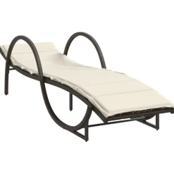 Maison Exclusive Bains De Soleil, Transats Et Hamacs | - Chaises longues avec repose-pied 2 pcs résine tressée marron