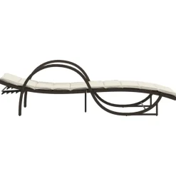 Maison Exclusive Bains De Soleil, Transats Et Hamacs | - Chaises longues avec repose-pied 2 pcs résine tressée marron