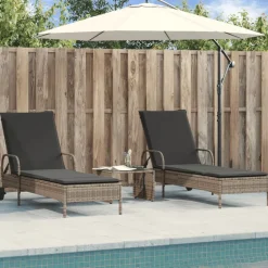 Maison Exclusive Bains De Soleil, Transats Et Hamacs | - Chaises longues pliables 2 pcs vert textilène