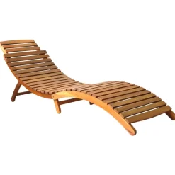 Maison Exclusive - Chaises longues lot de 2 bois d'acacia solide Outlet