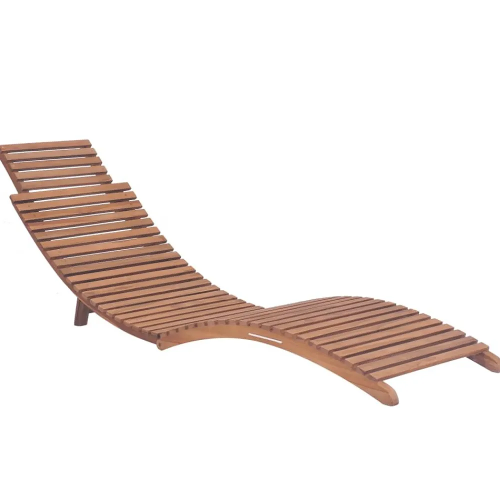 Maison Exclusive - Chaises longues pliables lot de 2 bois de teck solide Sale