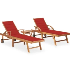 Maison Exclusive Bains De Soleil, Transats Et Hamacs | - Chaises longues pliables lot de 2 acier et tissu bleu