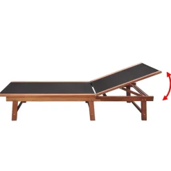 Maison Exclusive - Chaises longues lot de 2 et table bois d'acacia et textilène
