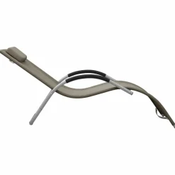 Maison Exclusive - Chaises longues textilène lot de 2 taupe et gris Discount