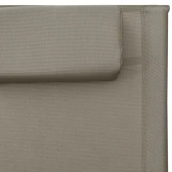 Maison Exclusive - Chaises longues textilène lot de 2 taupe et gris Discount