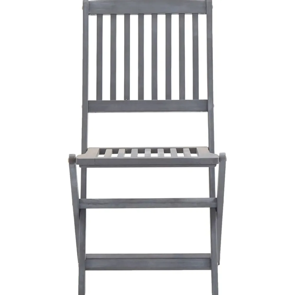 Maison Exclusive Tables Et Chaises De Jardin | - Chaises pliables de jardin avec coussins lot de 8 teck solide