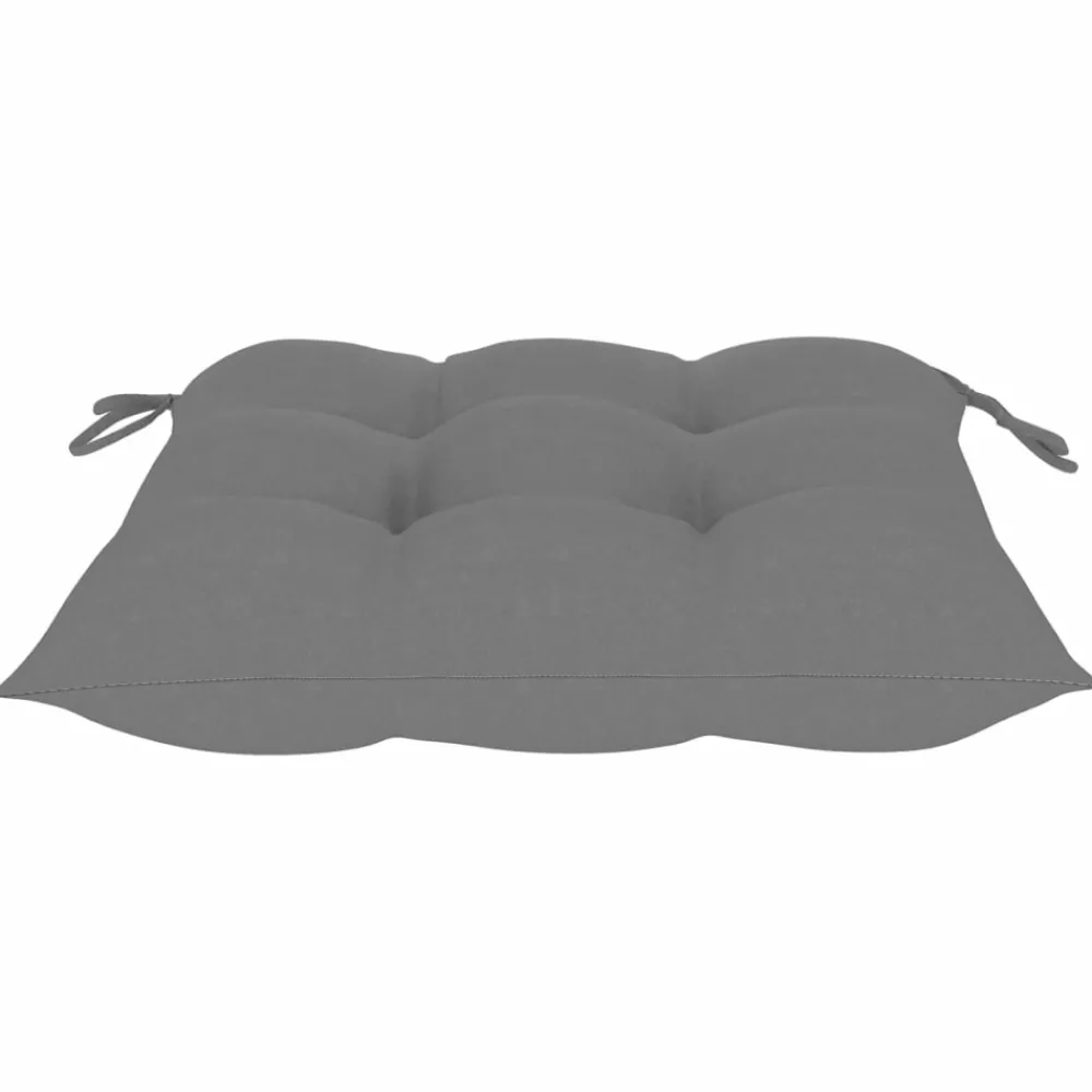 Maison Exclusive Tables Et Chaises De Jardin | - Chaises pliables de jardin avec coussins lot de 8 teck solide