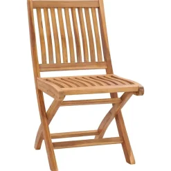 Maison Exclusive Tables Et Chaises De Jardin | - Chaises pliables d'extérieur lot de 6 bois d'acacia solide
