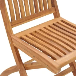 Maison Exclusive Tables Et Chaises De Jardin | - Chaises pliables d'extérieur lot de 6 bois d'acacia solide