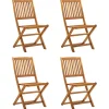 Maison Exclusive Tables Et Chaises De Jardin | - Chaises pliables d'extérieur lot de 6 bois d'acacia solide