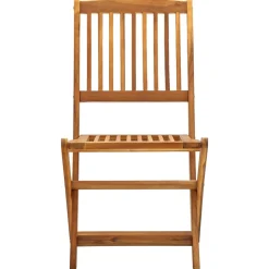Maison Exclusive Tables Et Chaises De Jardin | - Chaises pliables d'extérieur lot de 6 bois d'acacia solide
