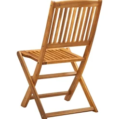 Maison Exclusive Tables Et Chaises De Jardin | - Chaises pliables d'extérieur lot de 6 bois d'acacia solide